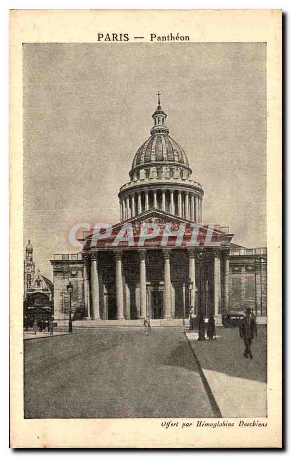 CPA Paris Pantheon Offert par Hemoglobine Deschiens