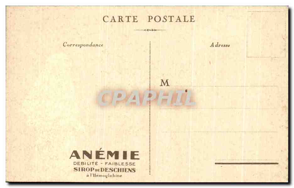 CPA Paris Pantheon Offert par Hemoglobine Deschiens — Rückseite
