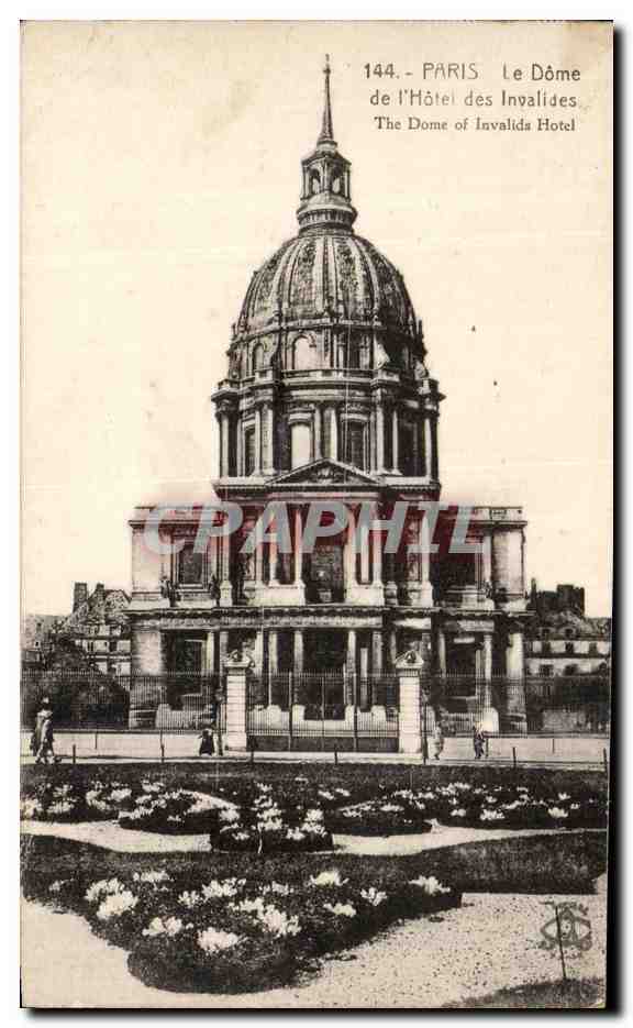 CPA Paris Le Dome de I'Hotel des Invalides Militaria