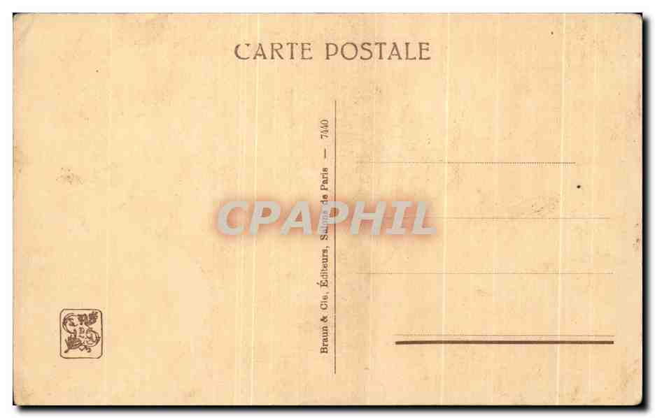 CPA Le Bassin Des Cygnes Deully Femme — Verso