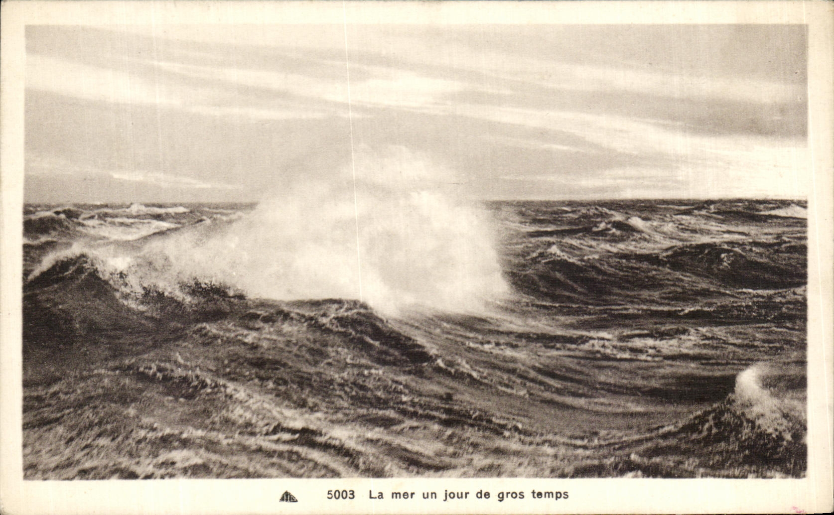CPA La Mer un Jour de Gros Temps