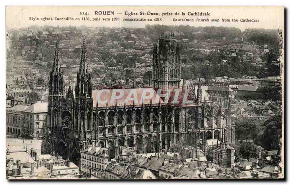 CPA Rouen Eglise St Ouen Prise de la Cathedrale