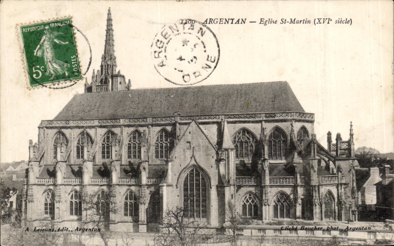 CPA Argentan Eglise St Martin