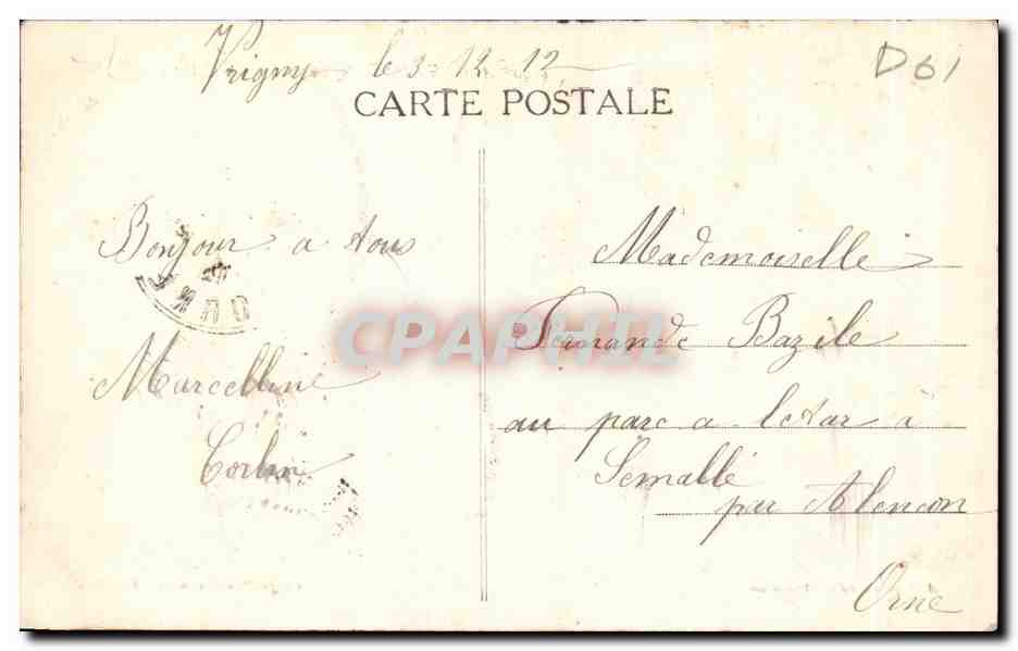 CPA Argentan Eglise St Martin — Rückseite