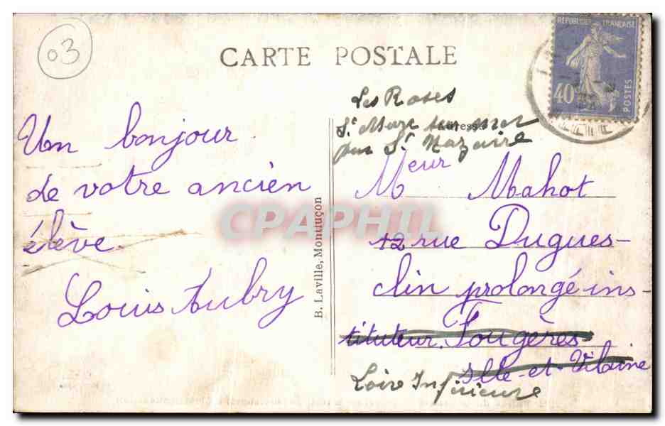 Vallée de la Sioule — Tunnel sur la route de Châteauneuf à Ebreuil (côté Ouest) — B. L. Montinçon — Reverso