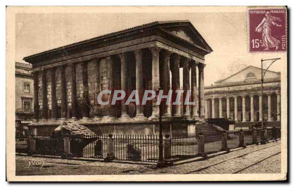 Nîmes — La Maison Carrée et le Théâtre — Éditions d'Art VVG, Paris