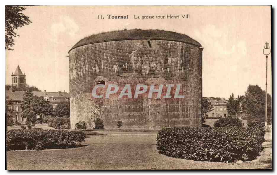 CPA Tournai La Grosse Tour Henri VIII