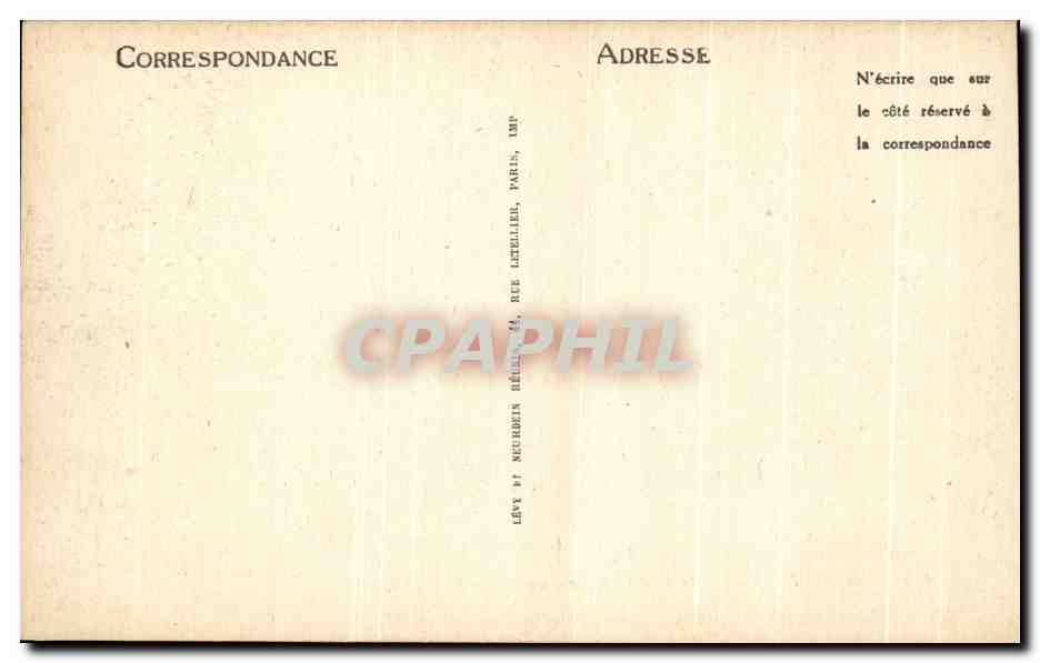 Chantilly — Les Grandes Écuries (Détail) — LL — Verso