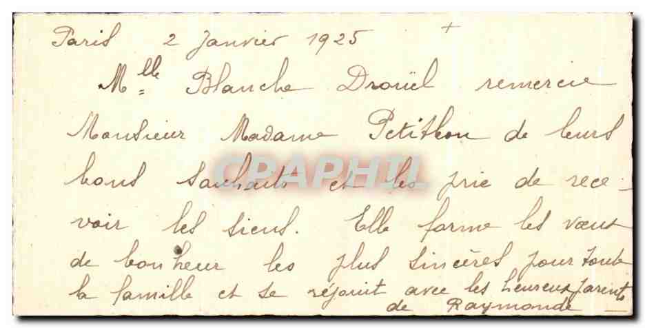 CPA Fantaisie Fleurs Bonne Annee — Rückseite
