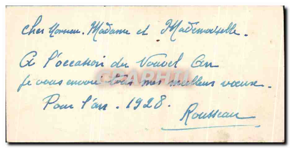 CPA Bonne Annee — Rückseite