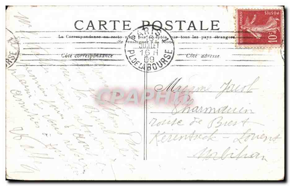CPA Paris Le Grand Palais Champs Elysees — Rückseite