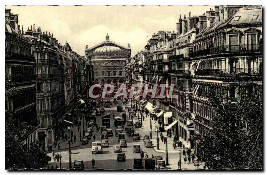 CPA Paris L'Avenue de I'Opera Vue prise du Grand Hotel du Louvre
