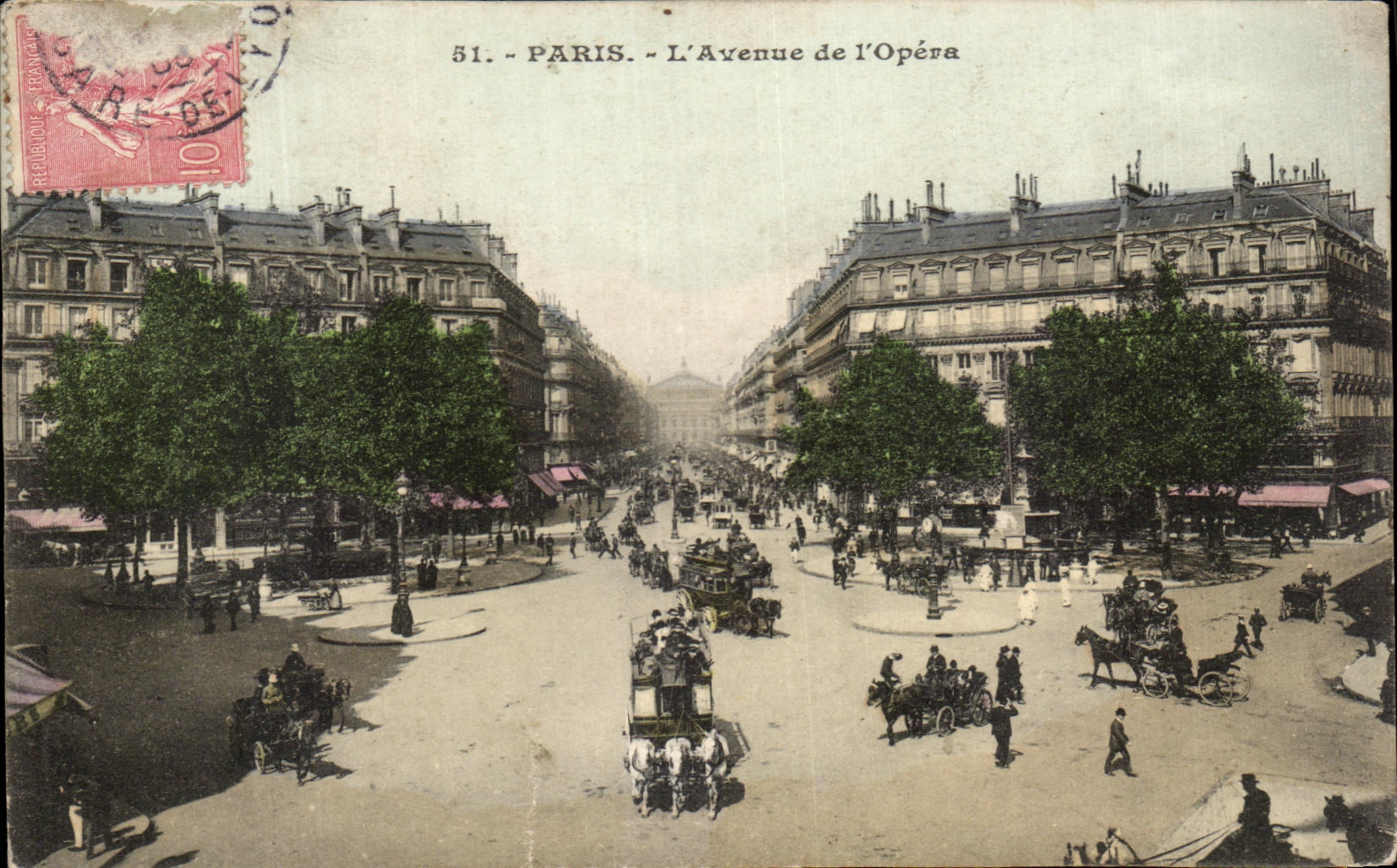 CPA Paris L'Avenue de I'Opera