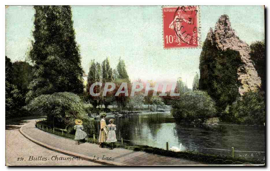 CPA Paris Buttes Chaumont Le Lac