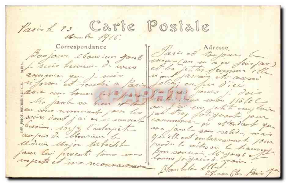 CPA Paris Le Pont de I'Alma Peniche  — Rückseite