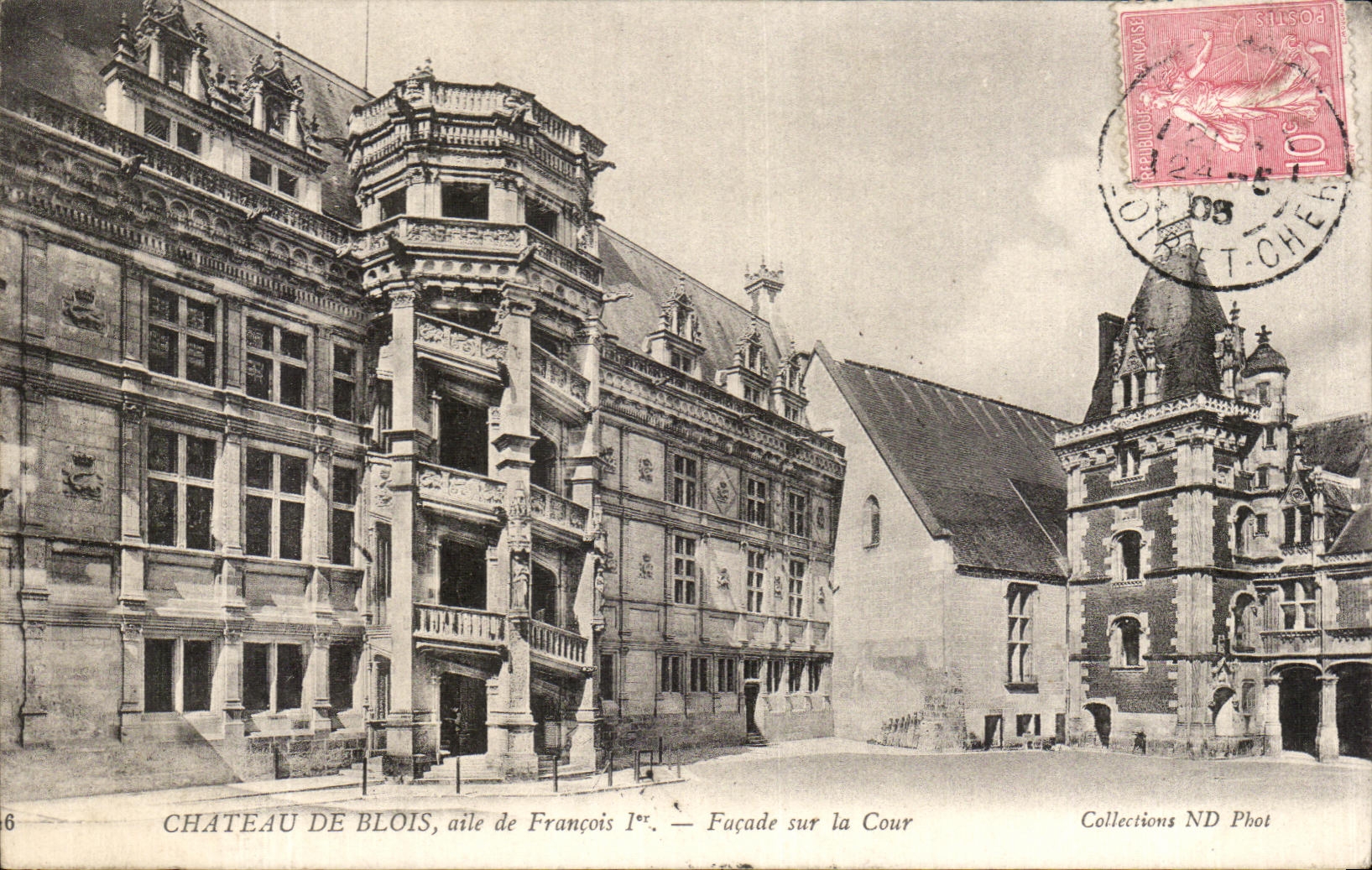 CPA Chateau De Blois aile de Francois 1er Facade sur la Cour