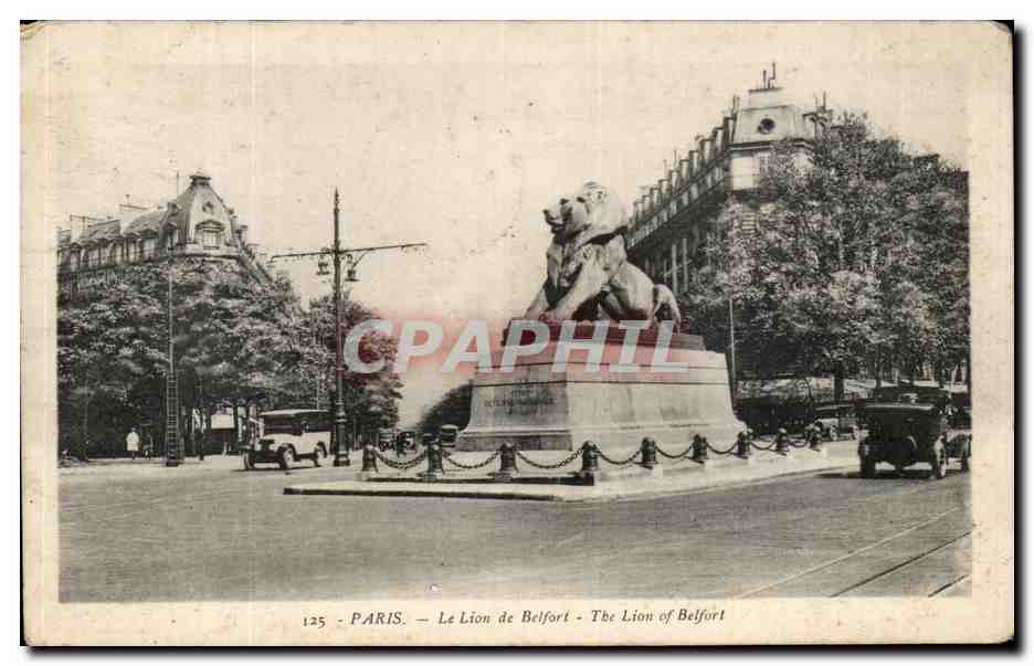 CPA Paris Le Lion de Belfort 