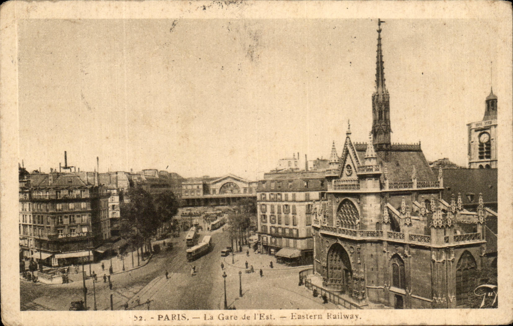 CPA Paris La Gare de I'Est 
