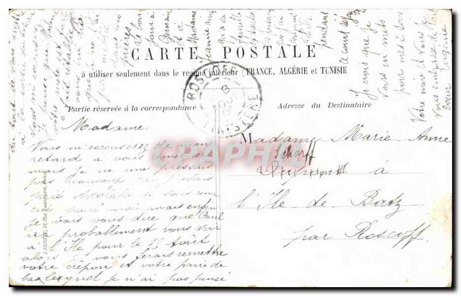 CPA Paris Gare Saint Lazare — Rückseite