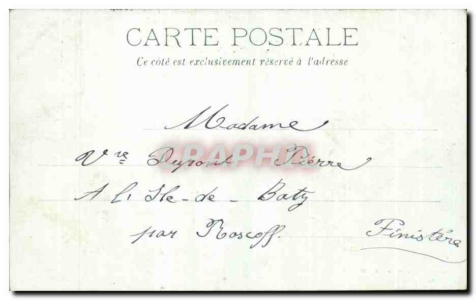 CPA Marseille Chateau d'If — Rückseite