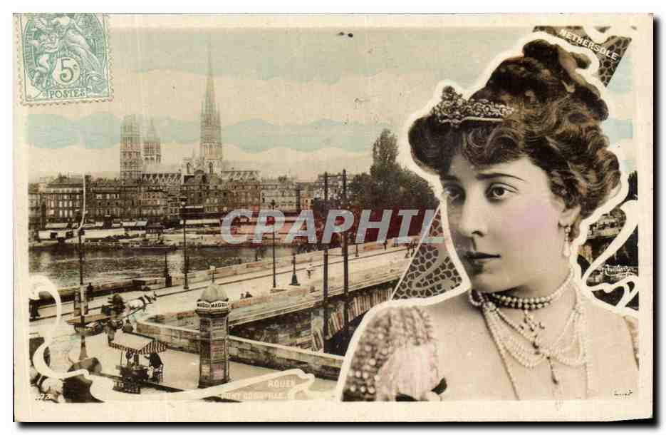 CPA Rouen Folklore Femme