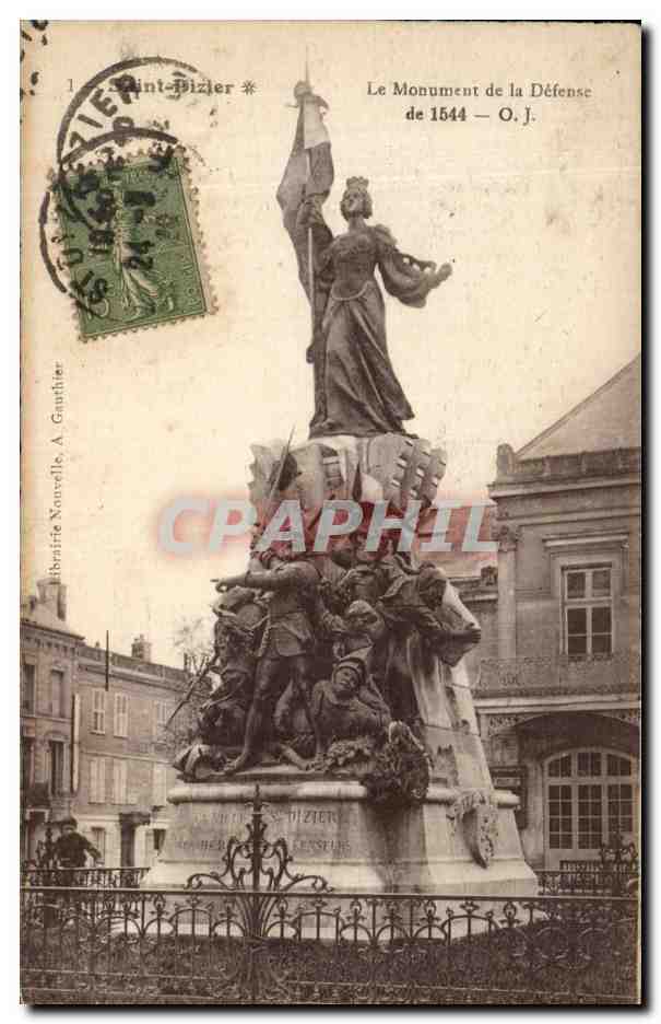 CPA Le Monument de la Defense Saint Dizier
