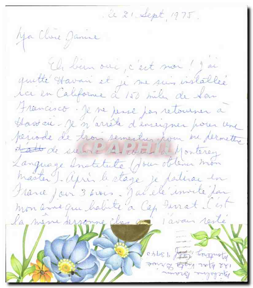 CPM Fantaisie oiseau — Rückseite
