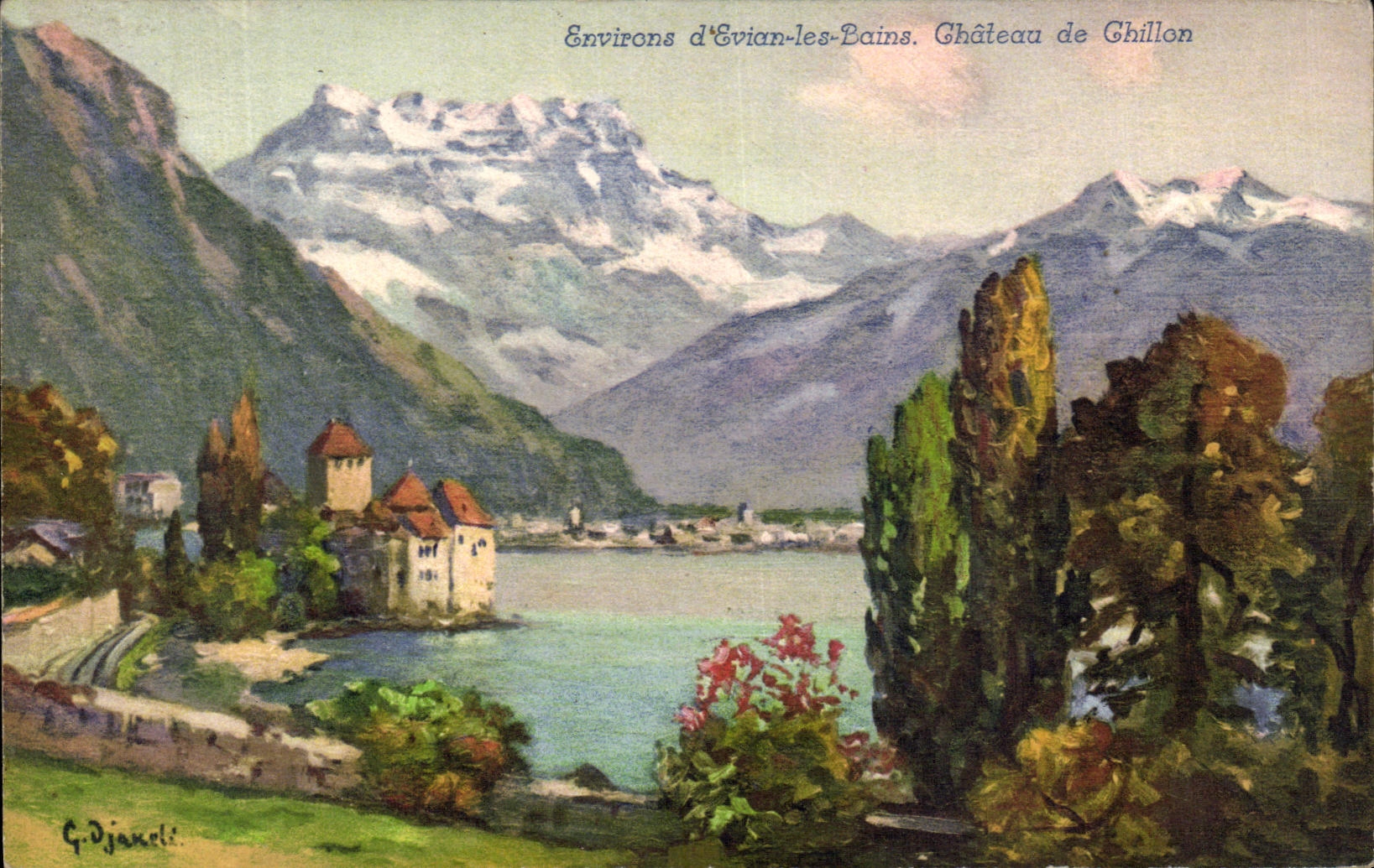 CPA Environs d'Evian les Bains Chateau de Chillon