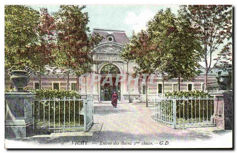 CPA Vichy Entree des Bains 