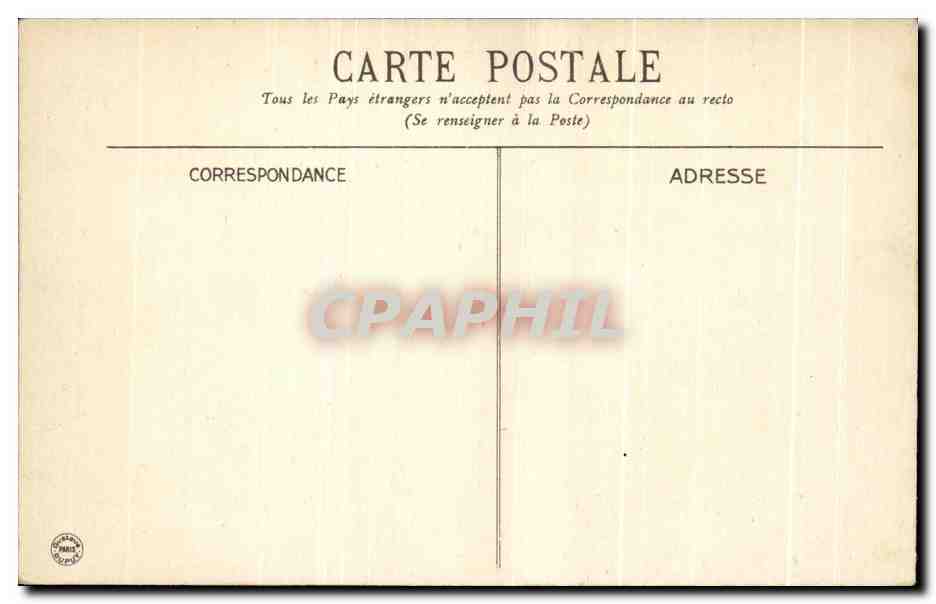CPA Vichy Entree des Bains  — Verso