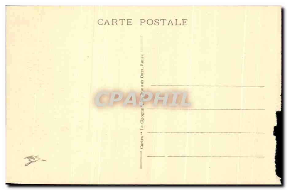 CPA Rouen Place de la Pucelle — Verso