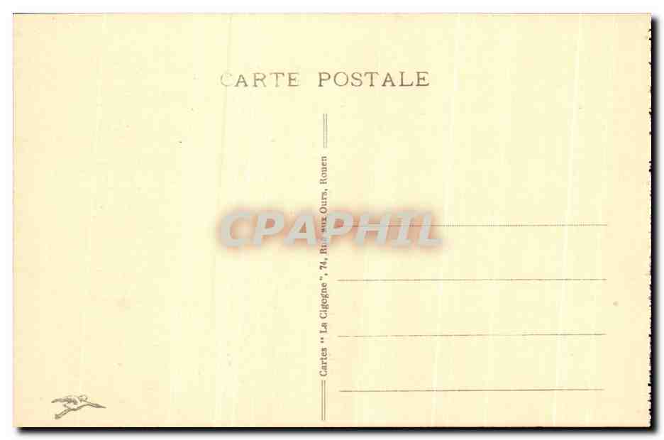 CPA Rouen Tour Jeanne d'Arc — Verso
