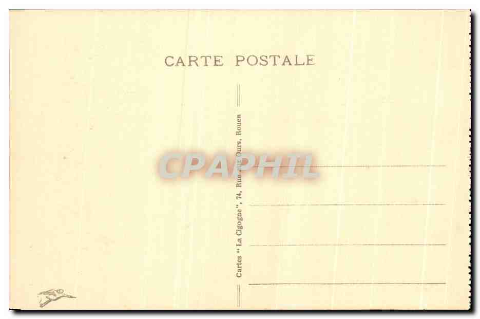 CPA La Cathedrale de Rouen Ensemble — Rückseite