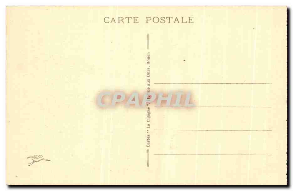 CPA Rouen Vielle Maison du 15eme Rue St Romain — Verso