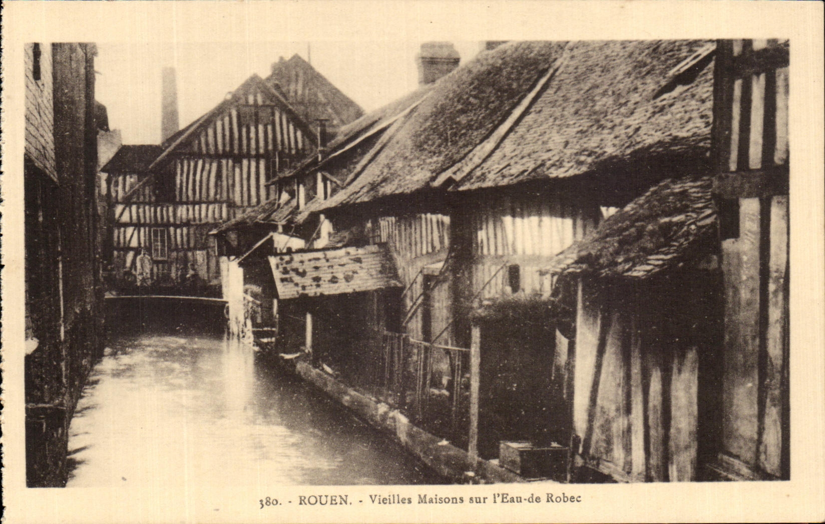 CPA Rouen Vielle Maison sur l'Eau de Robec