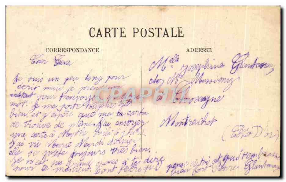 CPA Paris Eglise de la Sorbonne et monument d'Auguste Comte — Rückseite