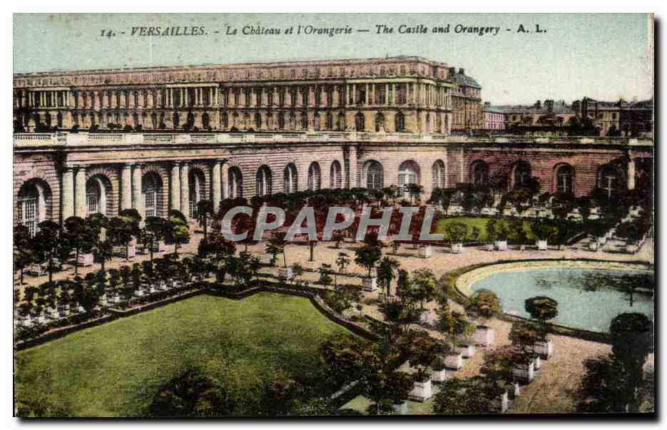 CPA Versailles Le Cbaleau et l'Orangerie 