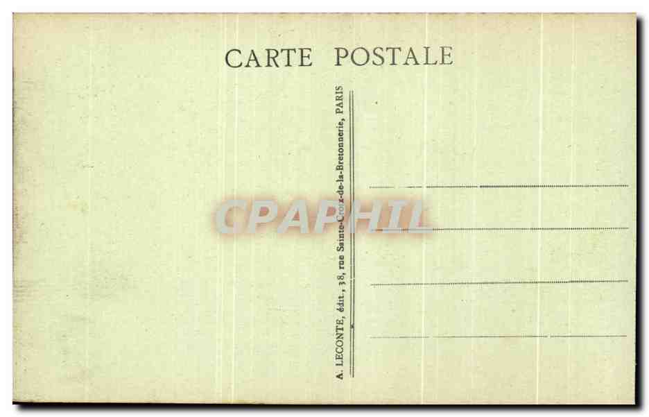 CPA Versailles Le Cbaleau et l'Orangerie  — Verso