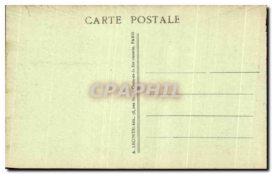 CPA Palais de Versailles La Gaierie des Glaces — Rückseite