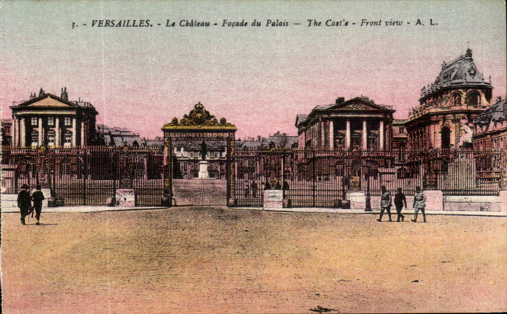 CPA Versailles Le Chateau Facade du Palais 