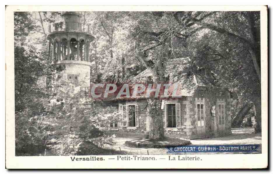 CPA Versailles Petit Trianon La Laiterie Chocolat Guerin Boutron Paris 