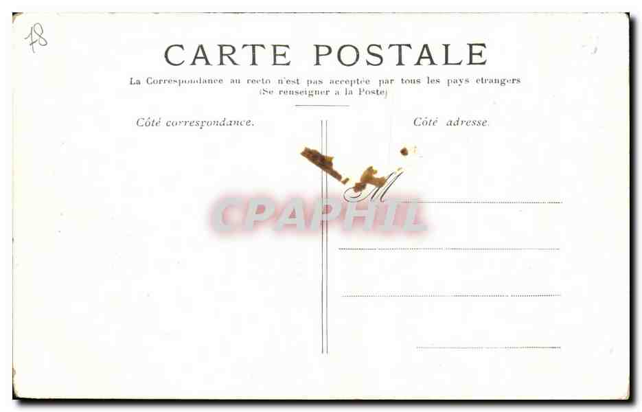 CPA Versailles Le Grand Trianon Chocolat Guerin Boutron Paris  — Rückseite