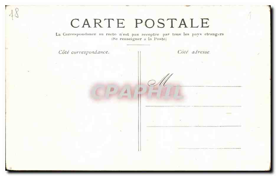 CPA Versailles Le Grand Trianon Chocolat Guerin Boutron Paris  — Verso