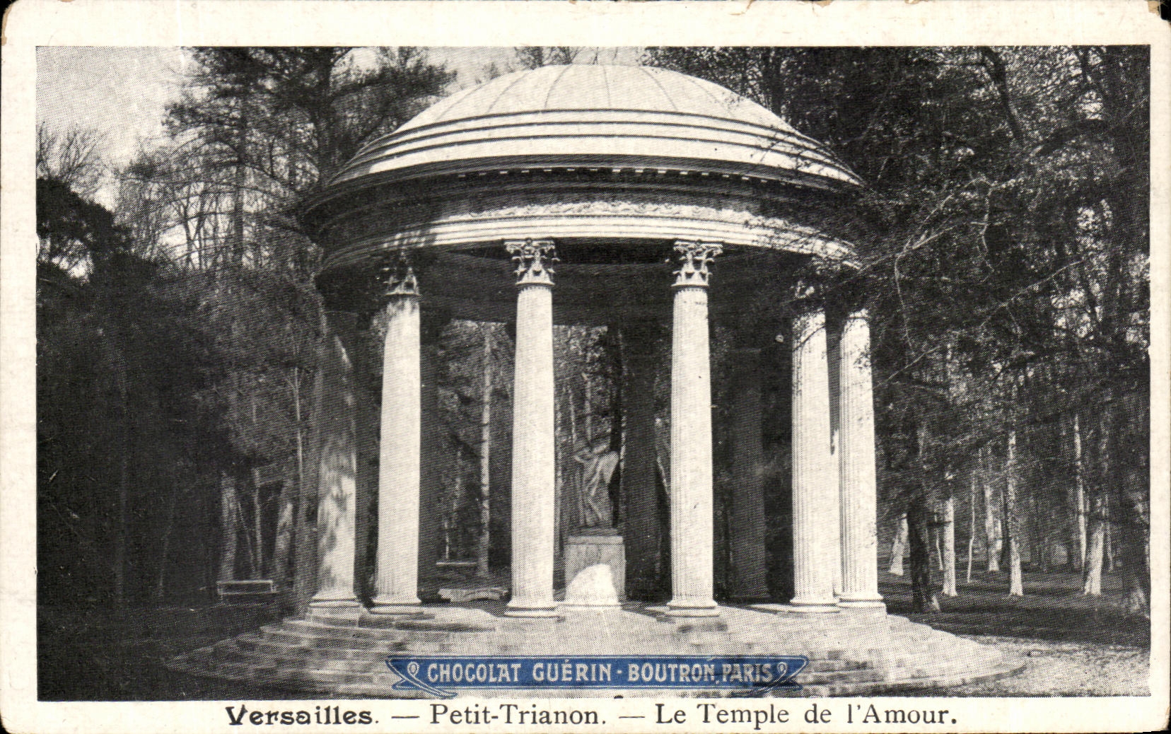 CPA Versailles Petit Trianon Le Temple de l'Amour Chocolat Guerin Boutron Paris 