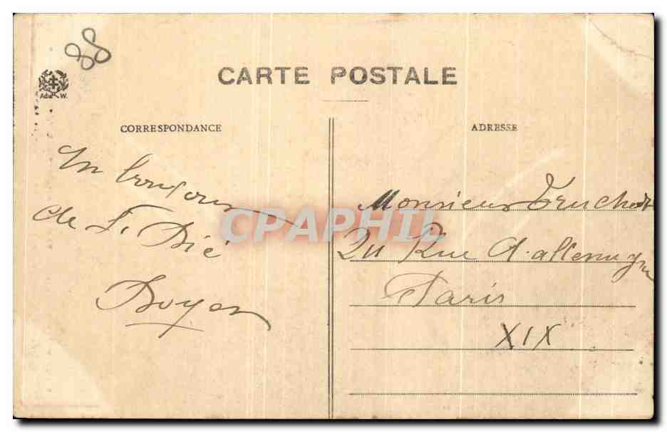 CPA Saint Die Roche de La Bure Ou Des Corbeaux Massif de la Bure — Reverso