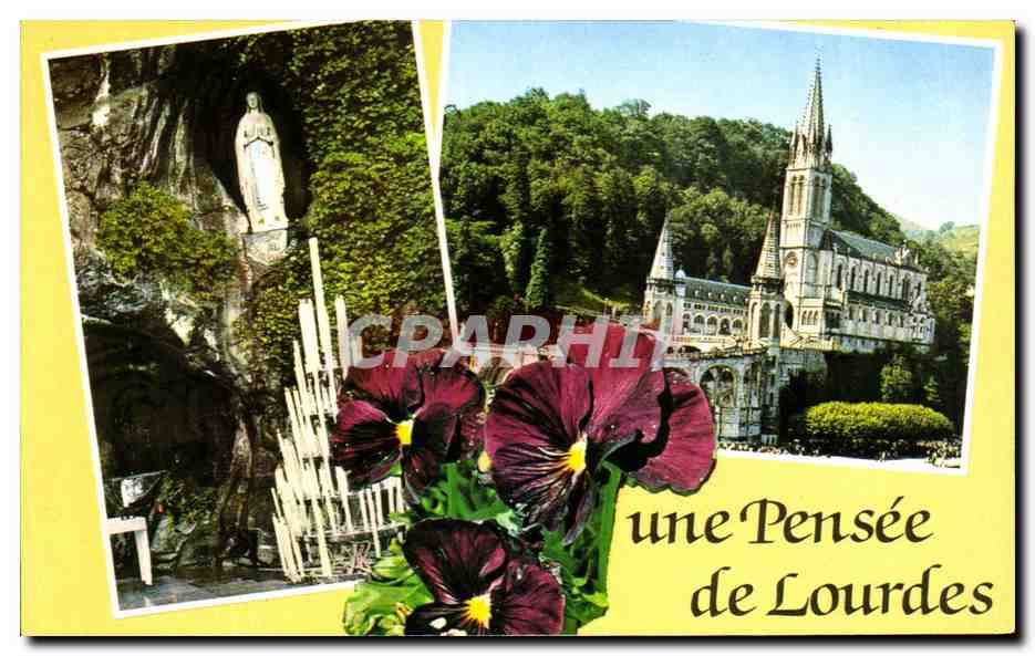 CPM Une Pensee de Lourdes 