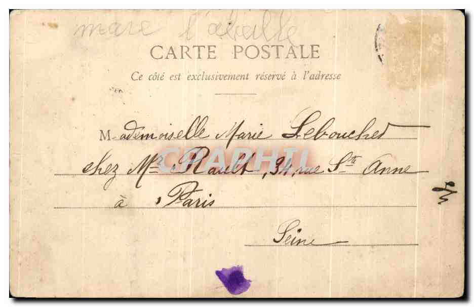 Viens Poupoule — scène de couple — Phototype A. Beneret & Cie, Nancy — Reverso