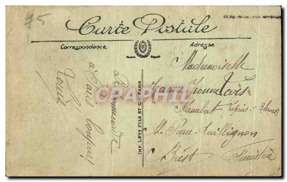 CPA Paris Le Pont Alexandre III — Rückseite