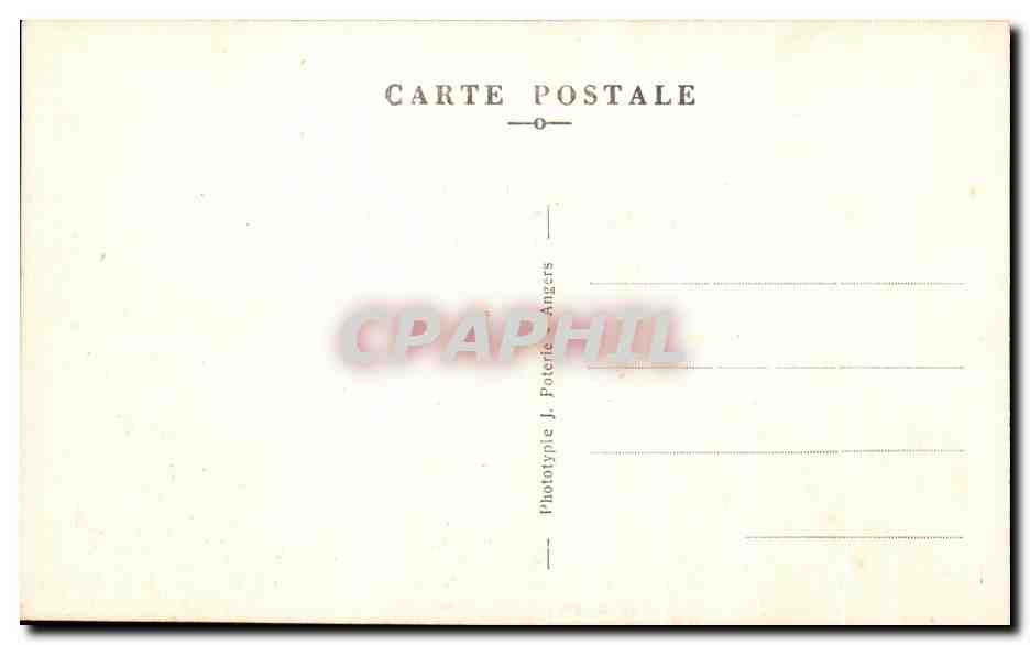 CPA Angers Les Douves Le chateau  — Rückseite