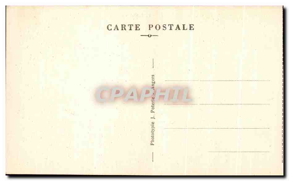 CPA Angers Les Grandes Tours Du Chateau Les Douves Et Les Parterres — Rückseite